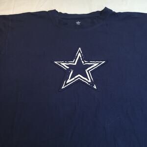 Dallas Cowboys Crew Neck Casual Graphic Football T-Shirt Adult Mens Size L Blue
